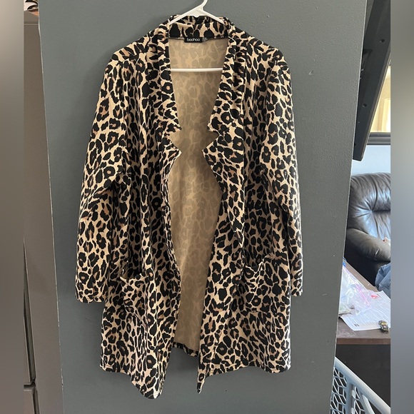 Boohoo Sweaters - Boohoo long open cardigan blazer